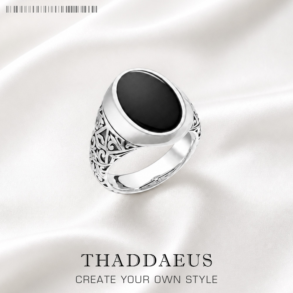 Signet Ring Men - รูปไข่สีดํา Signet แหวนยุโรปสไตล์เครื่องประดับสําหรับผู้หญิงผู้ชายฤดูร้อนยี่ห้อใหม่ Vintage 925 เงินสเตอร์ลิงของขวัญ