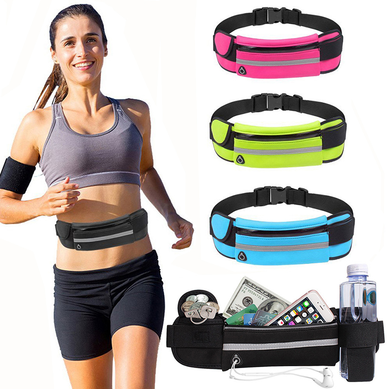 Men Accessories Gadgets - กีฬา Fanny Pack ผู้หญิงวิ่งเอวกระเป๋าเข็มขัดผู้ชายกระเป๋าโทรศัพท์ยิมกระเป๋า Water Hydration