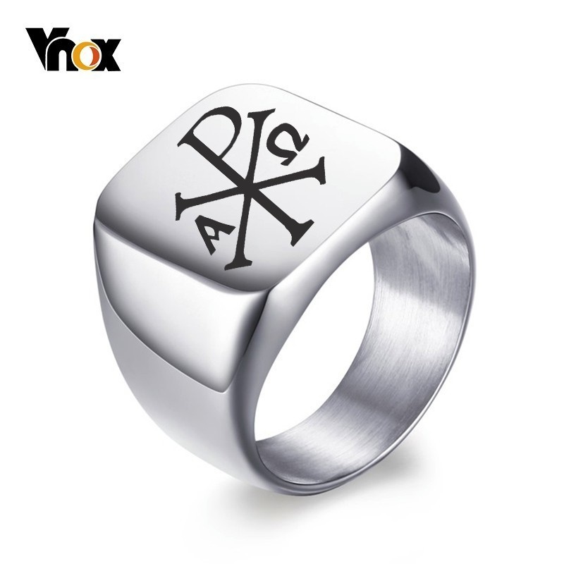 Signet Ring Men - Vnoxส่วนบุคคลฟรีแสตมป์แหวนสำหรับชาย18มม.สแตนเลสSignetวงFraternalแหวนสุภาพบุรุษAnelของขวัญที่กำหนดเองสำหรับเขา