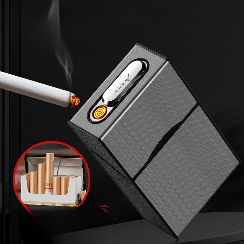 Men Accessories Gadgets - 2 In 1 20 กรณีบุหรี่ไฟแช็ก USB