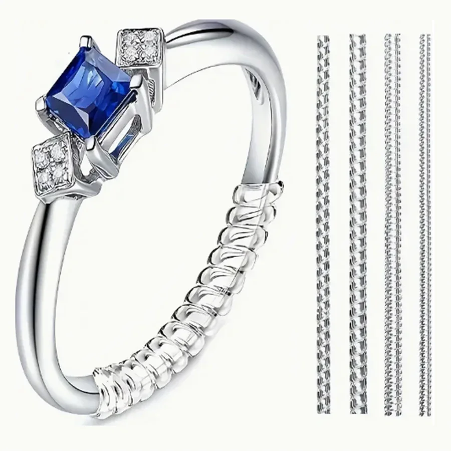 Men'S Accessories Rings - ตัวปรับขนาดแหวน 4/8 ชิ้น - ตัวป้องกันแหวนแบบซ่อน, เหมาะสำหรับผู้ชายและผู้หญิง,