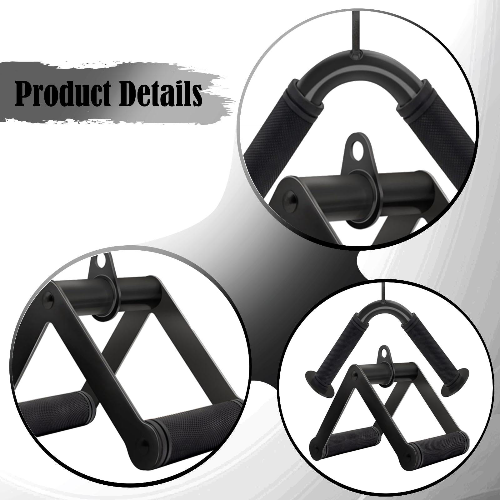 Men'S Accessories Types - อุปกรณ์เสริมสายพานดึงลงรูปตัววีแบบเหล็ก พร้อมด้ามจับแบบดับเบิ้ลดี สำหรับการฝึกยกน้ำหนักและสร้างกล้ามเนื้อ