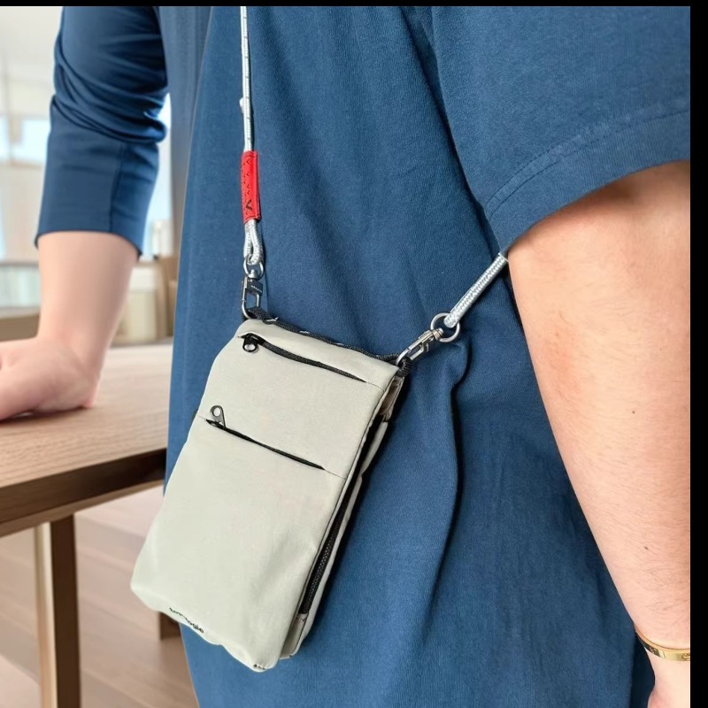 Men Accessories For Travel - กระเป๋าคาดเอวแบบพับได้สำหรับผู้ชาย ทรงสลิมฟิต ใช้ใส่โทรศัพท์ เหมาะสำหรับการเดินทางและการใช้งานในชีวิตประจำวัน