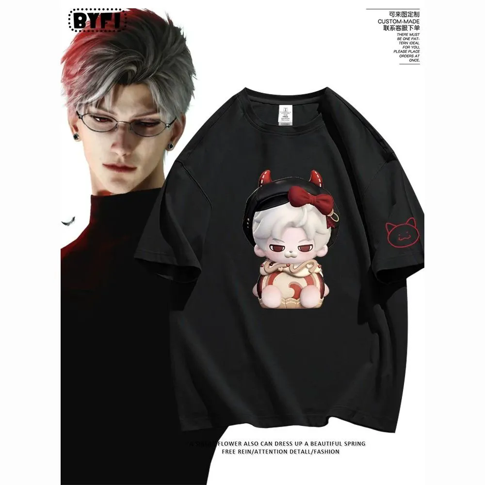 Men Accessories Gift - เสื้อยืดแขนสั้น Love and Deepspace Sylus ลายการ์ตูน
