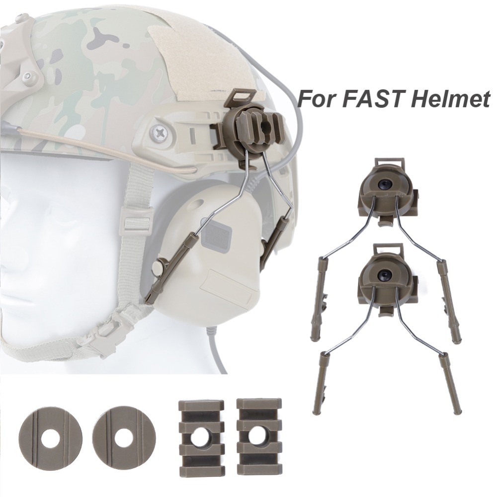 Men'S Accessories Types - หมวกกันน็อกยุทธวิธีRailชุดComtacสำหรับC1 C2 C4 Fast Helmetประเภทอุปกรณ์เสริมOps-Core ARCชุดหูฟังรางยึดราง