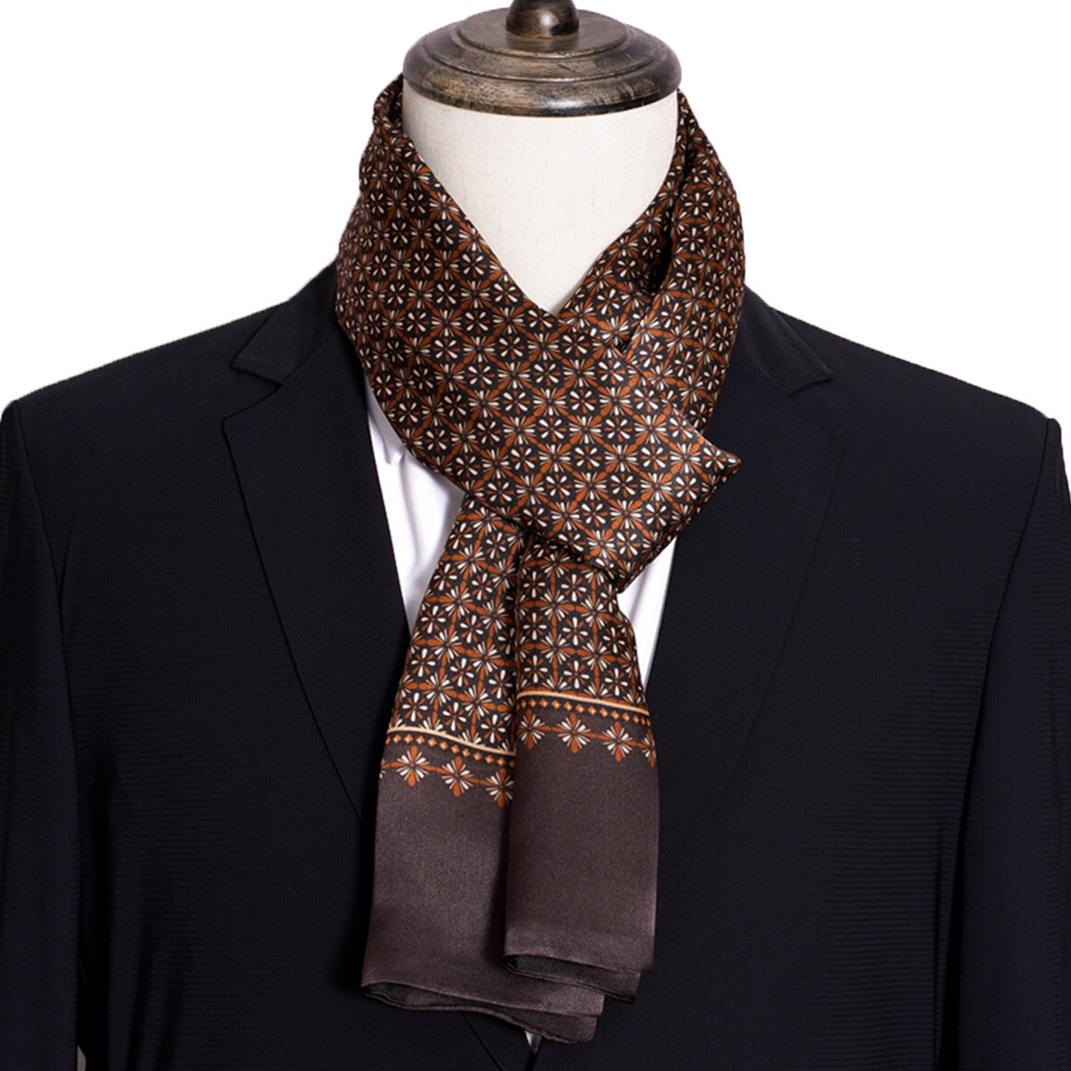 ผ้าพันคอไหมลายทางผู้ชายรุ่นใหม - Men Accessories For Travel บทวิจารณ์และราคา