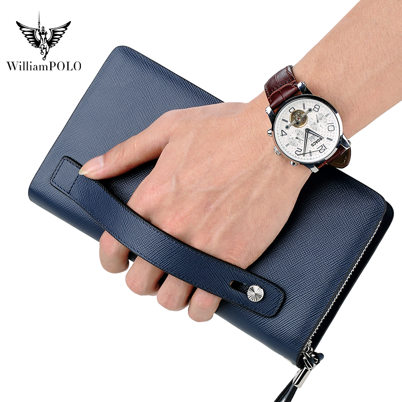 กระเป๋าคลัทช์หนังแท้ WILLIAMPO - Men'S Accessories Wallet บทวิจารณ์และราคา
