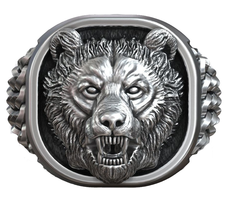 ตราประทับรูปหัวหมีไวกิ้ง นอร์ด - Signet Ring Men บทวิจารณ์และราคา