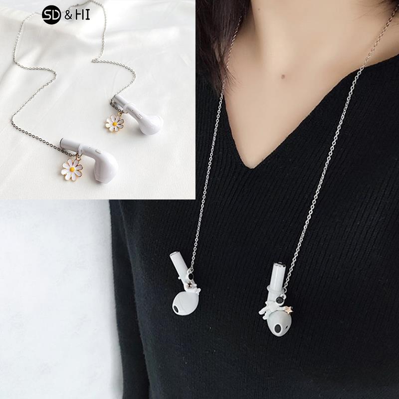 สร้อยคอหูฟังไร้สายแฟชั่นป้องกั - Men'S Accessories Chain บทวิจารณ์และราคา