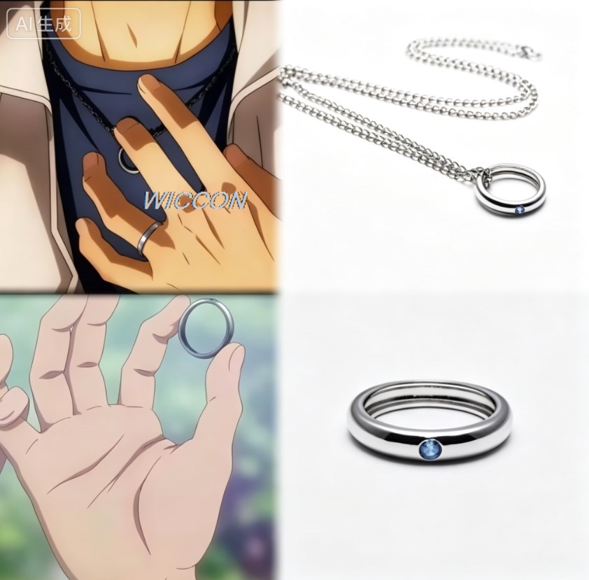 แหวนผู้หญิงลายอนิเมะ สร้อยคอคอ - Men'S Accessories Rings บทวิจารณ์และราคา
