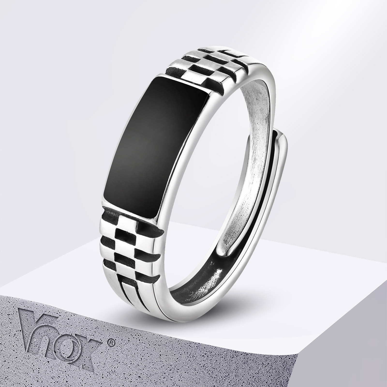 Vnox Mens Open Rings, Black En - Signet Ring Men บทวิจารณ์และราคา