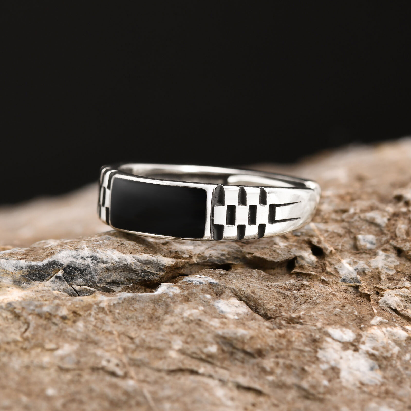 Vnox Mens Open Rings, Black En - Signet Ring Men บทวิจารณ์และราคา