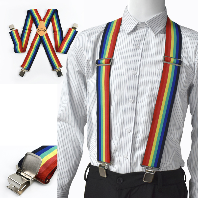 สายเอี๊ยมผู้ชายแบบสายรุ้ง กว้า - Men'S Accessories Types บทวิจารณ์และราคา
