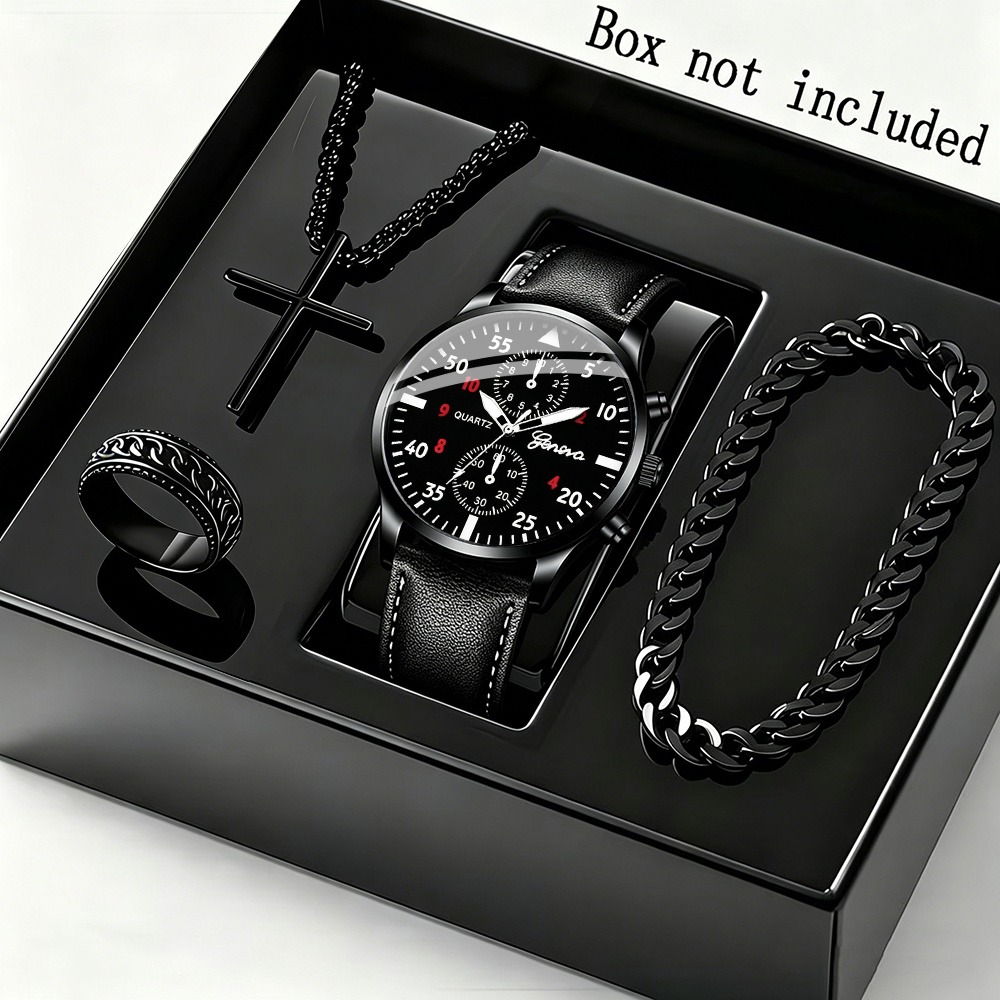 ชุดนาฬิกาควอตซ์ธุรกิจสำหรับผู้ - Men Accessories Ring And Bracelet บทวิจารณ์และราคา