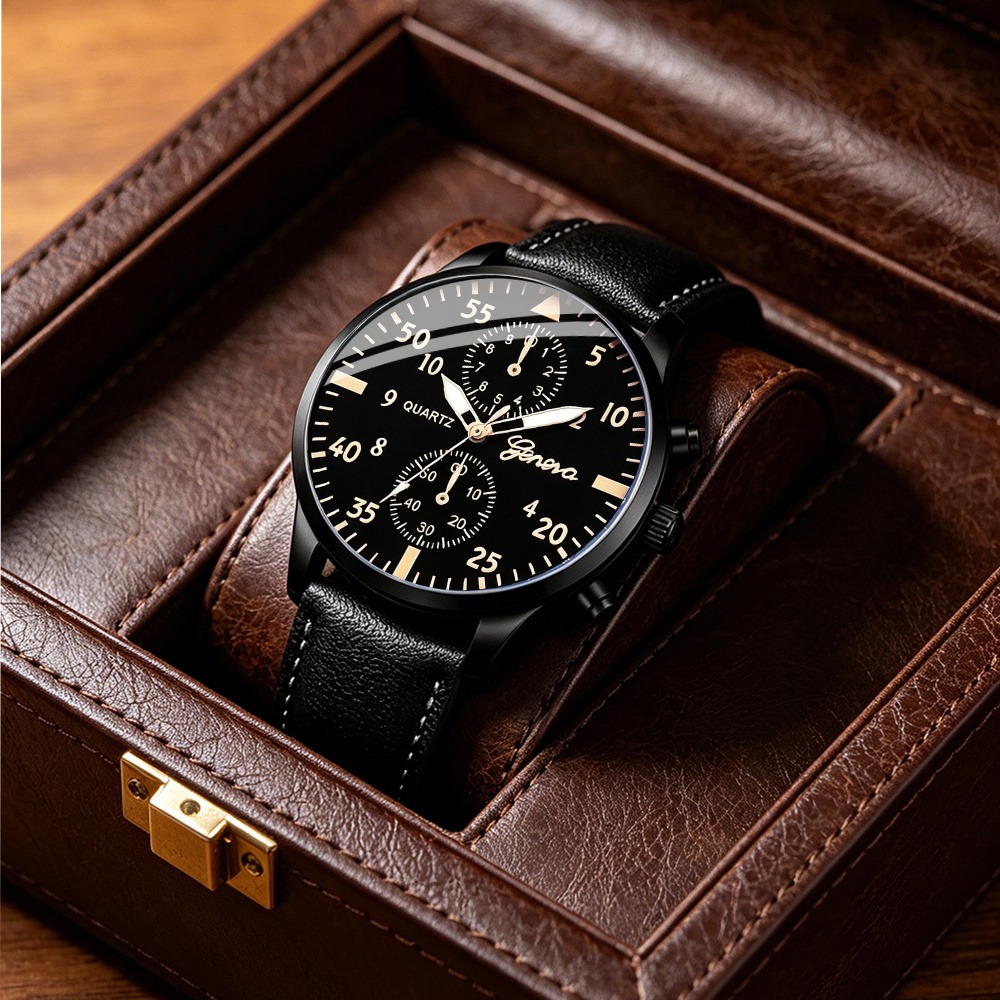 ชุดนาฬิกาควอตซ์ธุรกิจสำหรับผู้ - Men Accessories Ring And Bracelet บทวิจารณ์และราคา