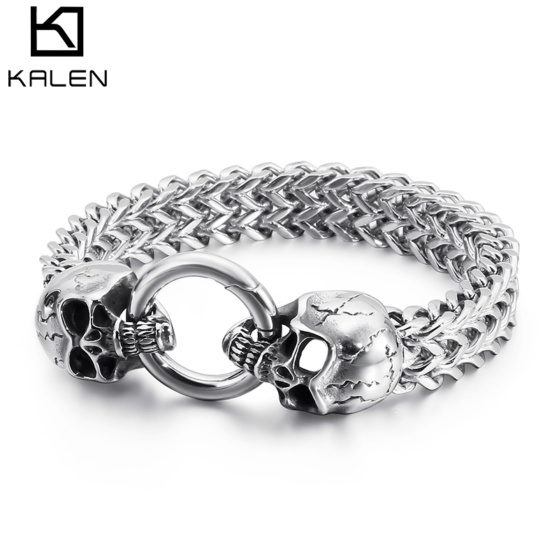 Kalen สร้อยข้อมือสแตนเลสสไตล์พ - Men Accessories Ring And Bracelet บทวิจารณ์และราคา