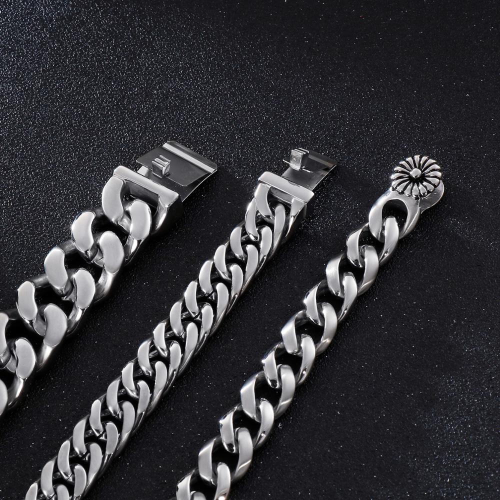 KALEN 22 ซม.สแตนเลสสตีลสร้อยข้ - Men Accessories Ring And Bracelet บทวิจารณ์และราคา