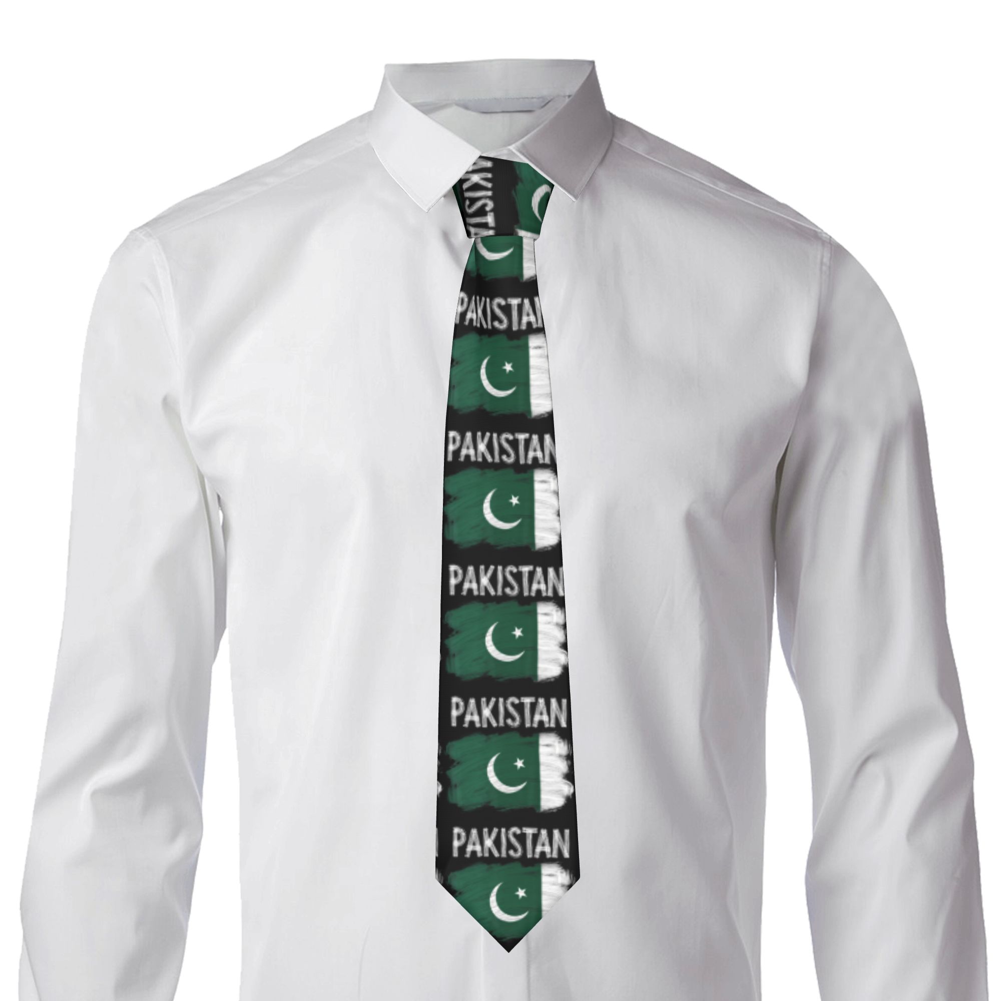 เนคไทลายธงชาติปากีสถาน แบบคลาส - Men Accessories In Pakistan บทวิจารณ์และราคา