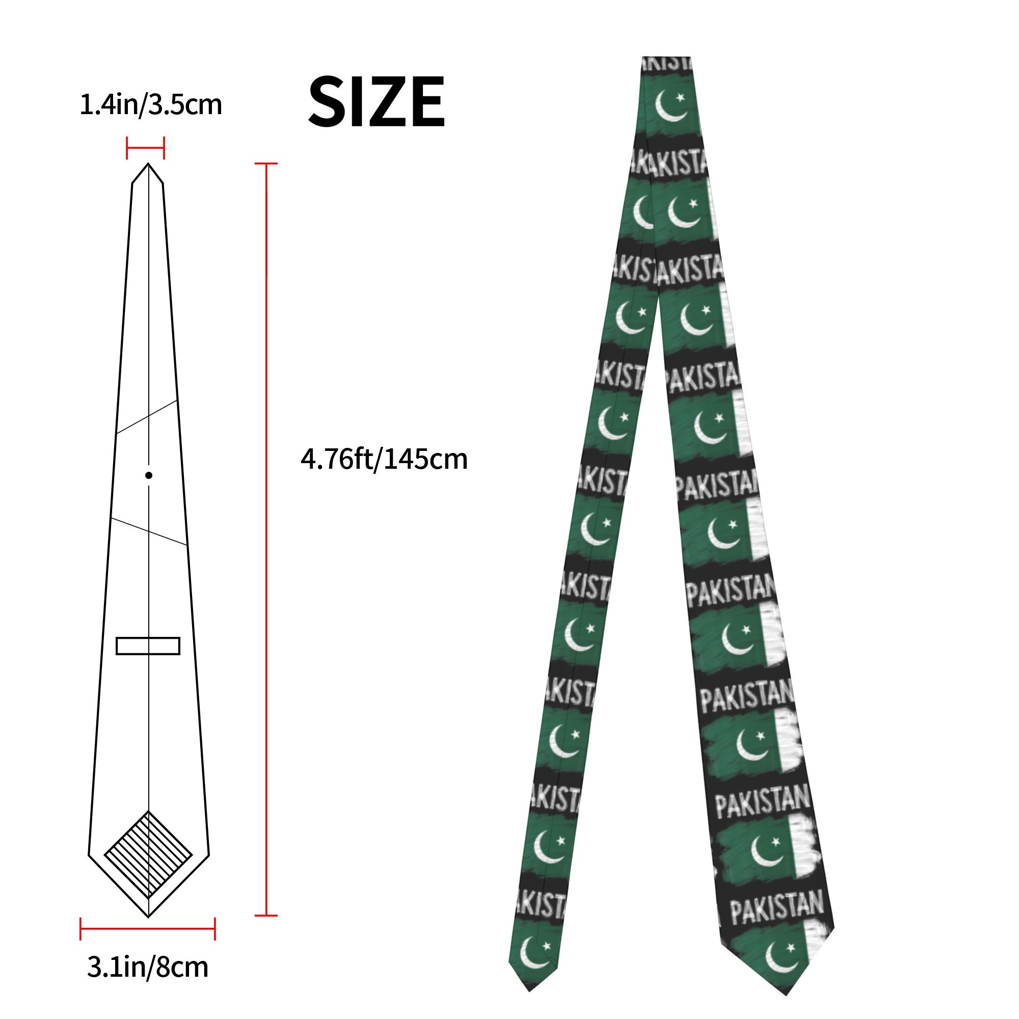 เนคไทลายธงชาติปากีสถาน แบบคลาส - Men Accessories In Pakistan บทวิจารณ์และราคา