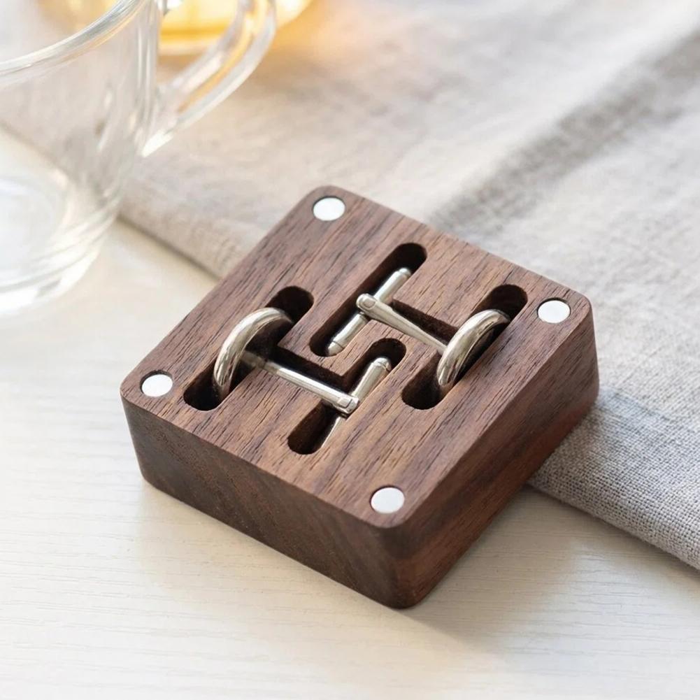 กล่องใส่กระดุมข้อมือไม้วอลนัท  - Cufflink Box Set บทวิจารณ์และราคา