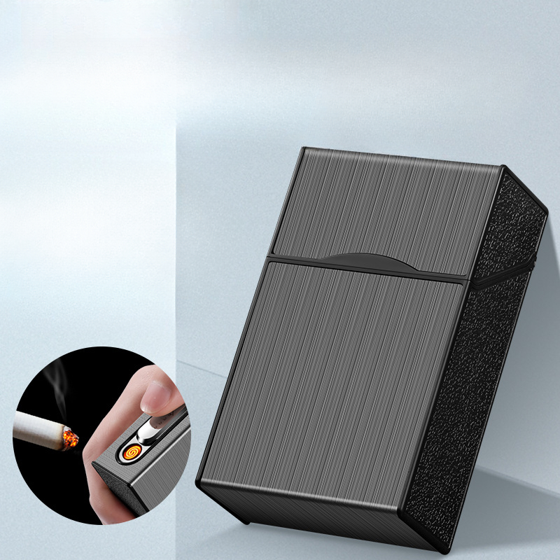 2 In 1 20 กรณีบุหรี่ไฟแช็ก USB - Men Accessories Gadgets บทวิจารณ์และราคา