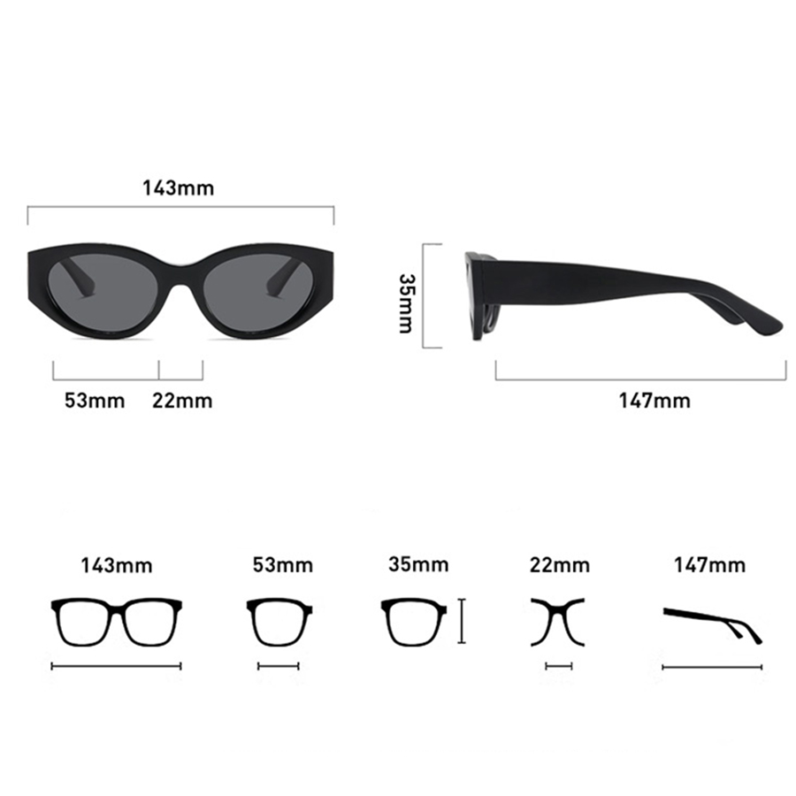 แว่นกันแดดโพลาไรซ์ทรงแคทอายสำห - Men Accessories For Travel บทวิจารณ์และราคา