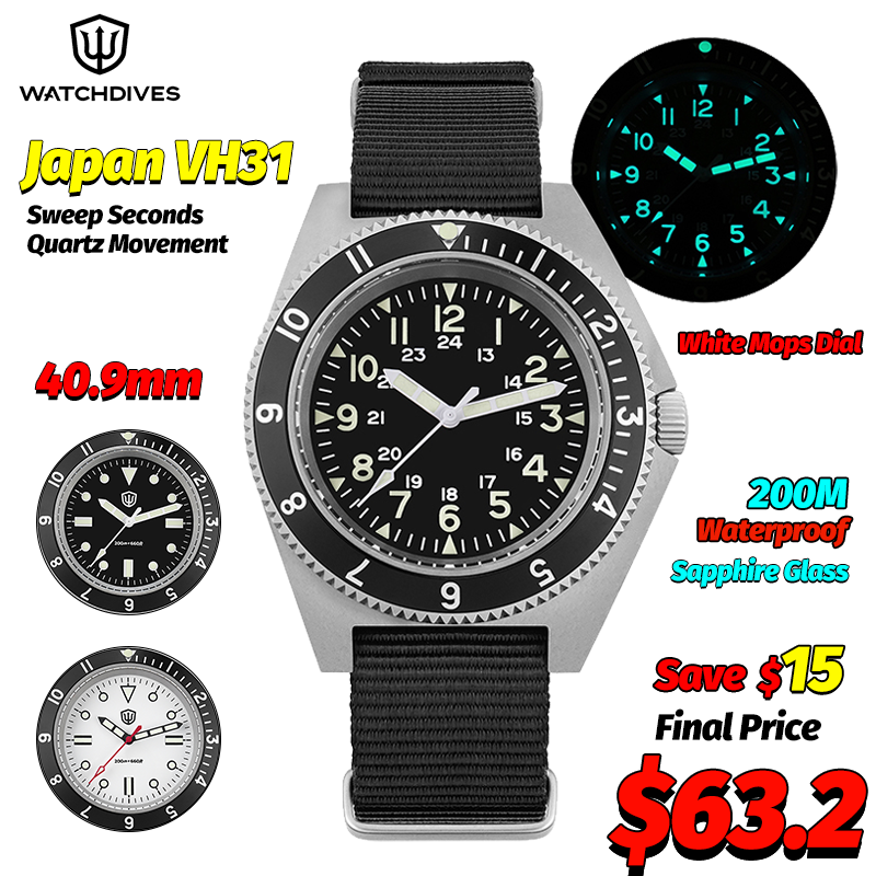 นาฬิกาควอตซ์ Watchdives รุ่น W - Men'S Accessories And Jewelry บทวิจารณ์และราคา