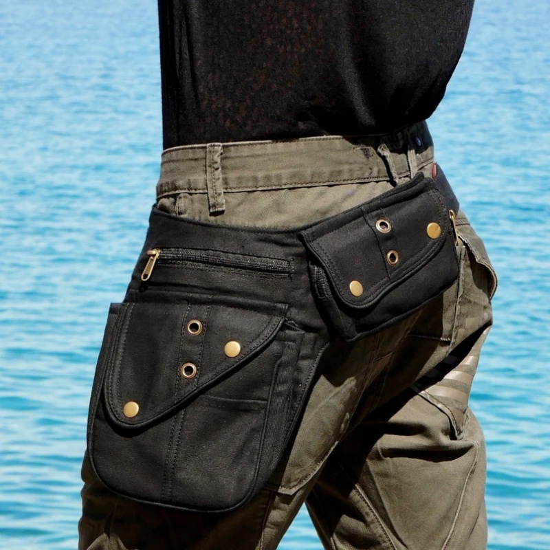 กระเป๋าคาดเอวสไตล์สตีมพังก์ยุค - Men Accessories Gadgets บทวิจารณ์และราคา