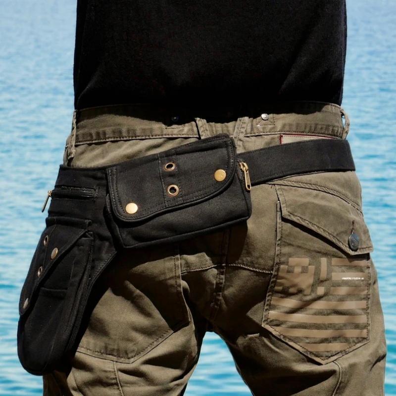 กระเป๋าคาดเอวสไตล์สตีมพังก์ยุค - Men Accessories Gadgets บทวิจารณ์และราคา
