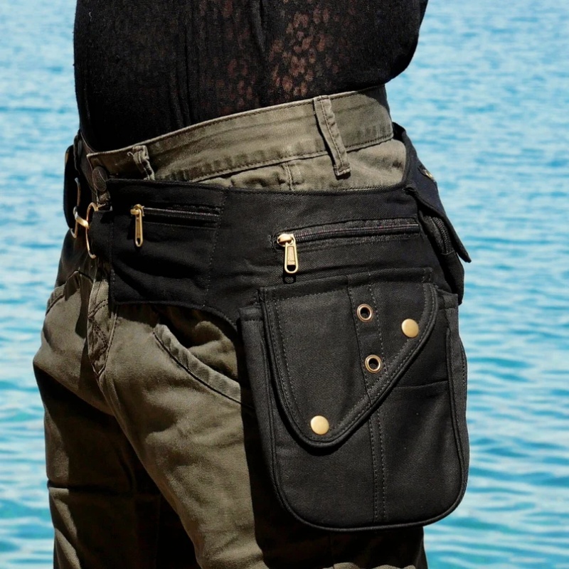 กระเป๋าคาดเอวสไตล์สตีมพังก์ยุค - Men Accessories Gadgets บทวิจารณ์และราคา