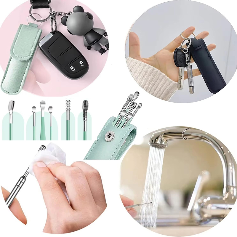 ชุดอุปกรณ์ทำความสะอาดหู 6 ชิ้น - Men'S Accessories Types บทวิจารณ์และราคา