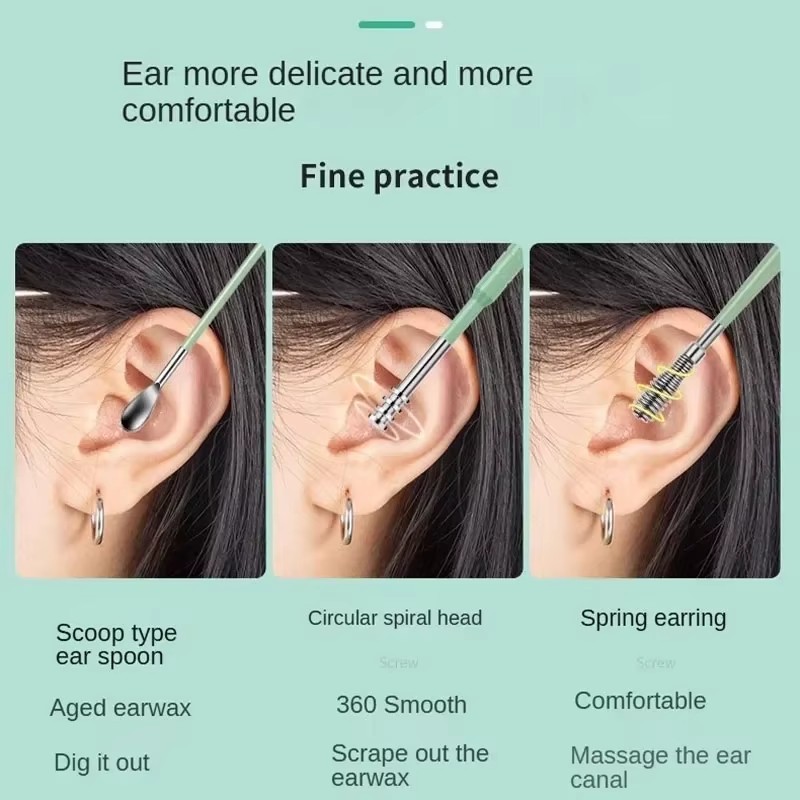 ชุดอุปกรณ์ทำความสะอาดหู 6 ชิ้น - Men'S Accessories Types บทวิจารณ์และราคา
