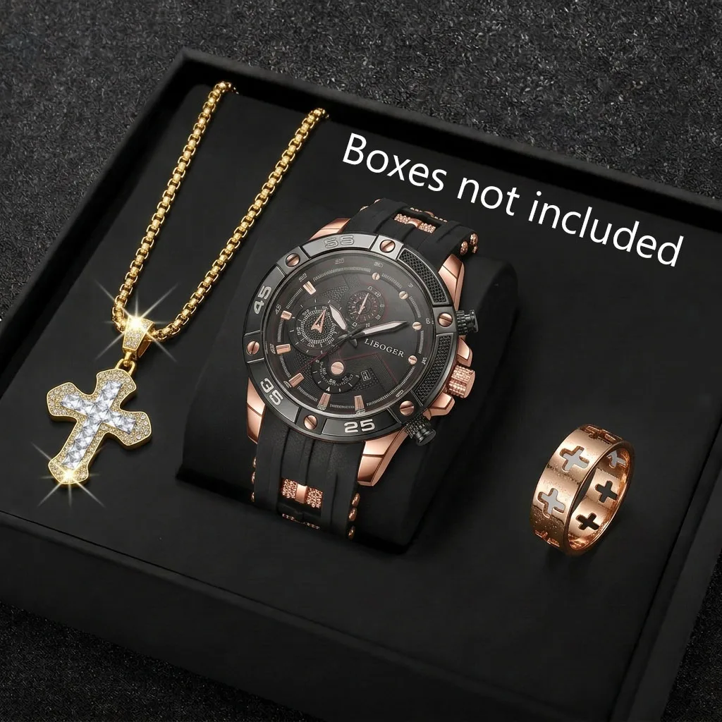 3 ชิ้น/ชุด นาฬิกาสปอร์ตแฟชั่นส - Men Accessories Gadgets บทวิจารณ์และราคา