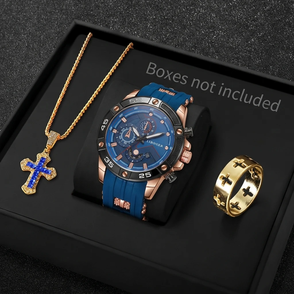 3 ชิ้น/ชุด นาฬิกาสปอร์ตแฟชั่นส - Men Accessories Gadgets บทวิจารณ์และราคา