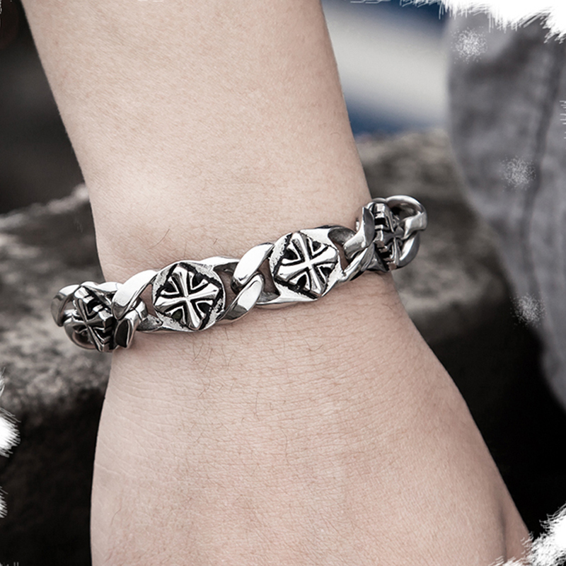 Trend Retro Celtic Cross สร้อย - Men Accessories Ring And Bracelet บทวิจารณ์และราคา