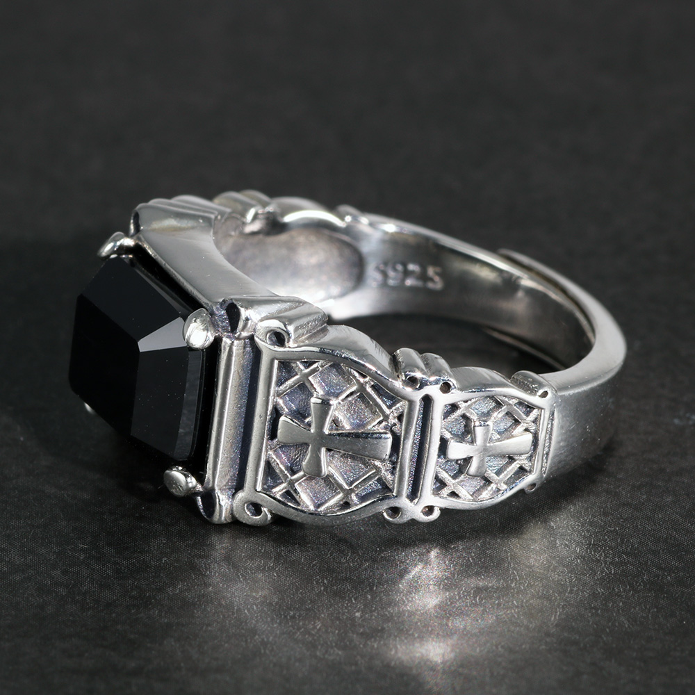 Vintage Punk เงิน 925 เครื่องป - Signet Ring Men บทวิจารณ์และราคา